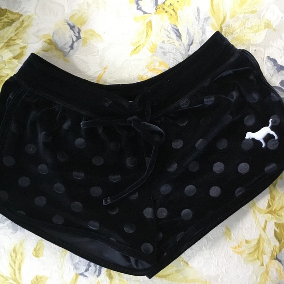 PINK Victoria's Secret Pants - Pink Victoria  Secret  Velour Short Shorts